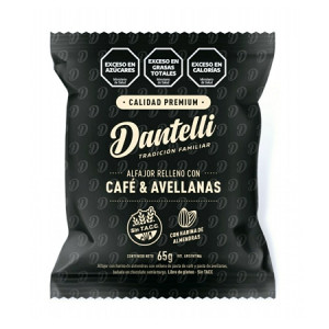 Alfajor Cafe Y Avellana Sin Tacc X 65 Grs - Dantelli